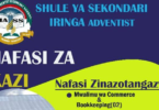 Nafasi za Kazi Ualimu Shule ya Sekondari Iringa Adventist, Feb 2025