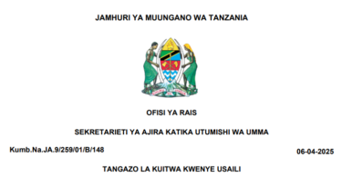 MAJINA WALIOITWA KWENYE USAILI TAASISI MBALIMBALI ZA UMMA 06-04-2025