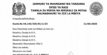 Majina Walioitwa Kwenye Usaili Ajira za Mkataba Halmashauri ya Jiji la Mbeya 2025