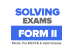 Form Two Competence Joint Exam Rufiji 2025 Solved SUMBAWANGA FORM TWO PRE-MOCK ASSESSMENT 2025 SOLVED Form Two Mid Term Exam Hojajemwa (Tanga) 2025